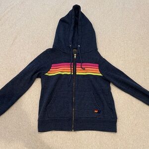 Navy Aviator Nation Stripe Sweatshirt